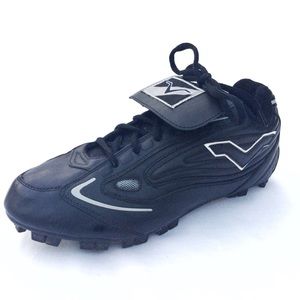 9.5 Men Softball Baseball Cleats Black Venom Low